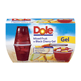 Dole Fruit Bowls Mixed Fruit In Black Cherry Gel 4.3 Oz Cup Full-Size Picture
